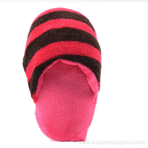 Shoe Shape Plush Dog Chew Toy with Sound